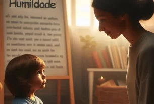 ensinar uma criança a ser humilde