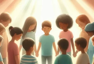 ensinar crianças a orar pelos amigos