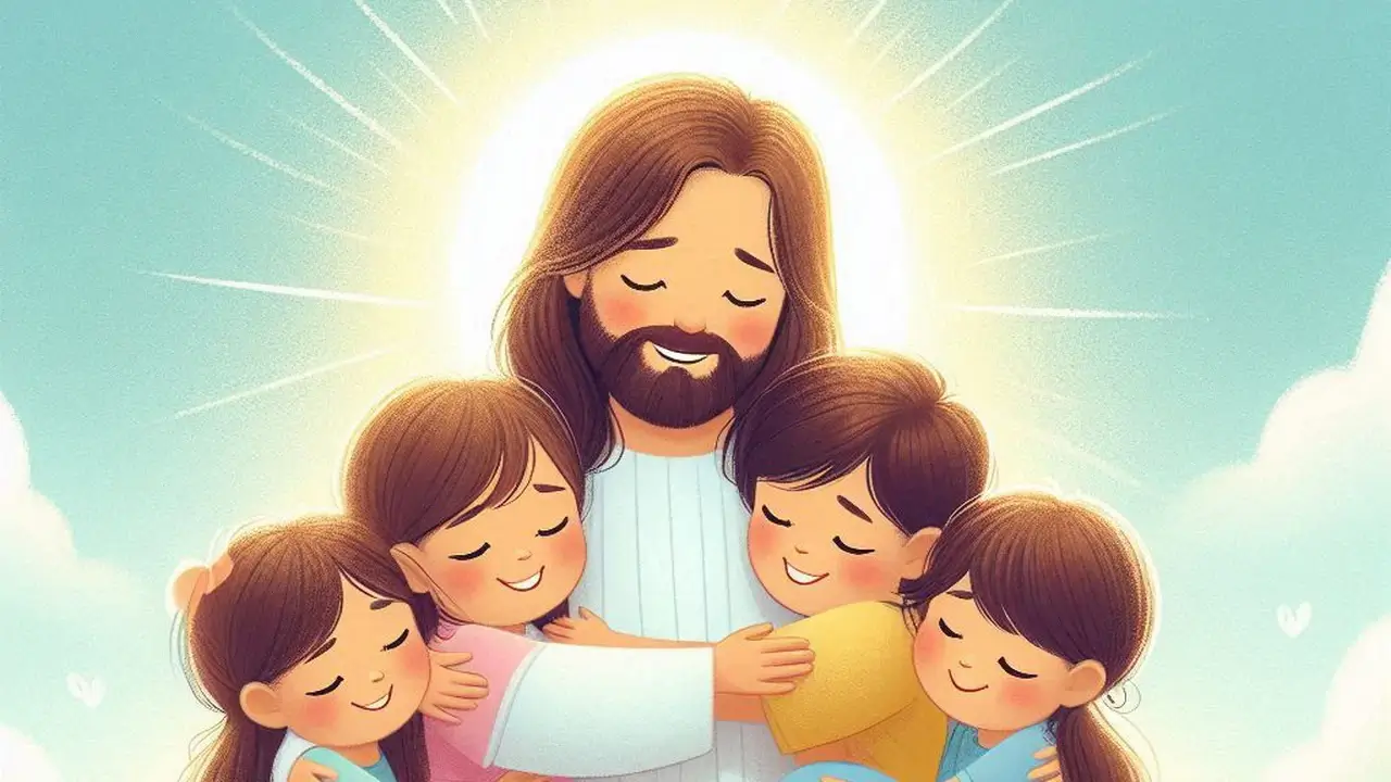 ensinar a cruz de Cristo para crianças