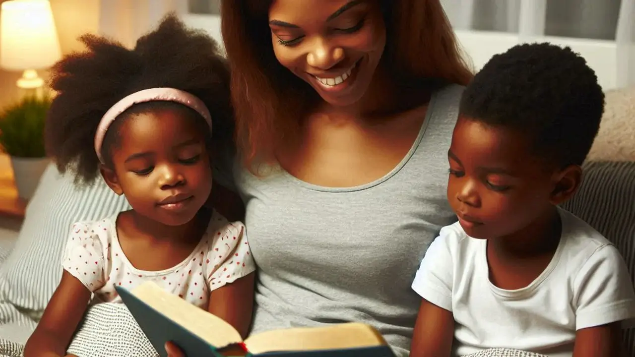 mãe cristã ensinar a Bíblia aos filhos