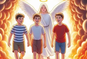 Daniel e os amigos na fornalha para crianças