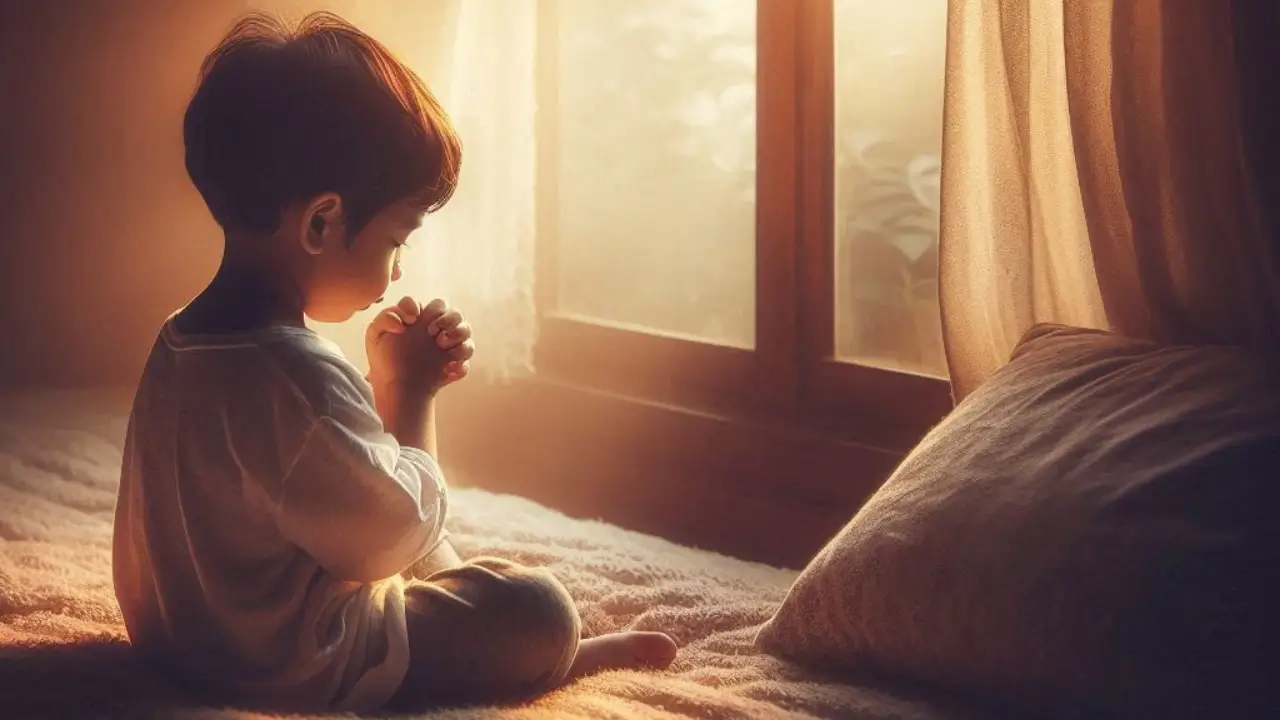 ensinar a criança a orar pelos pais