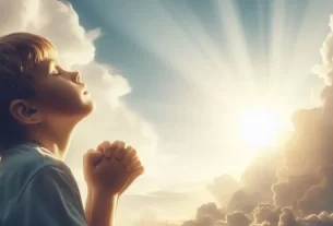 ensinar crianças a orar ao ar livre