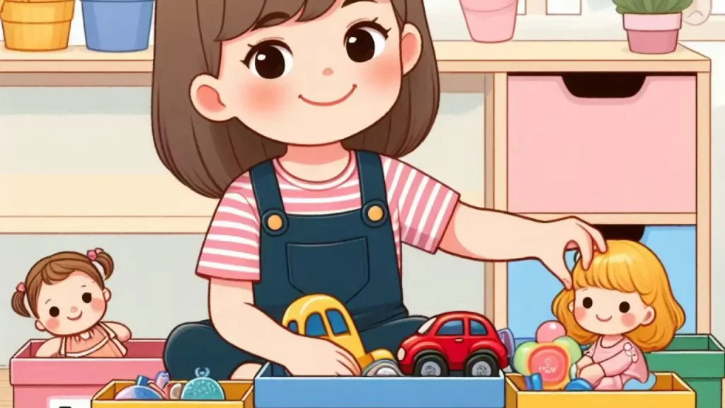 ensinar crianças a cuidar das coisas