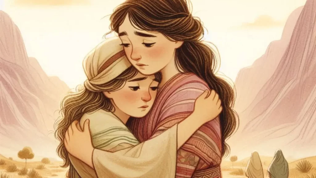 história de Rute e Noemi para crianças